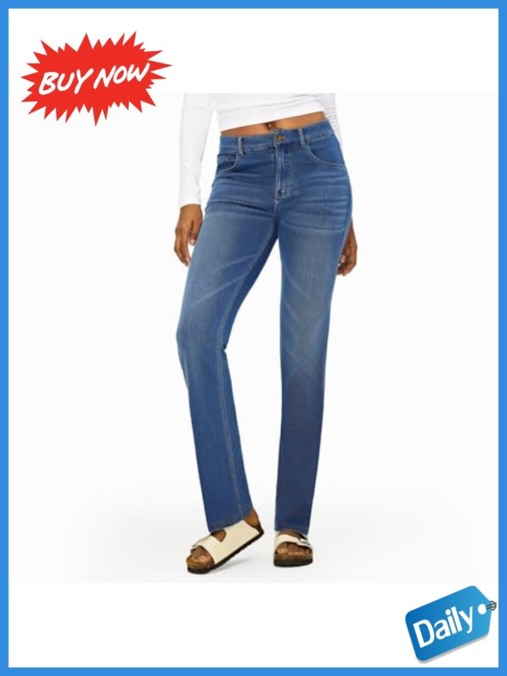 Women's Low Rise Bootcut Jeans Soft Stretchy Denim Pants